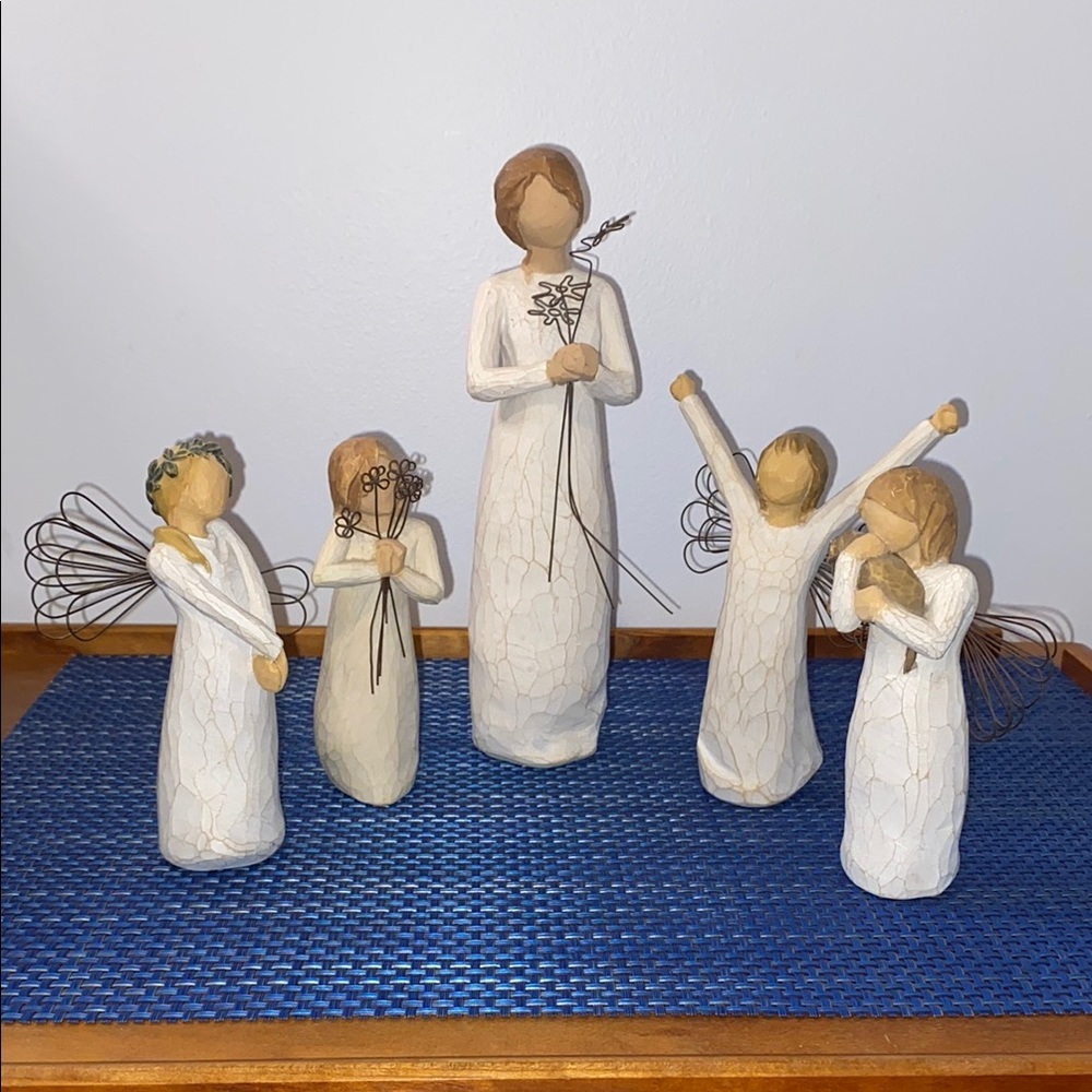 Willow Tree figurines, set of 5, EUC